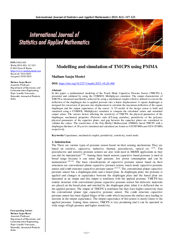 (PDF) Modelling and simulation of TMCPS using PMMA