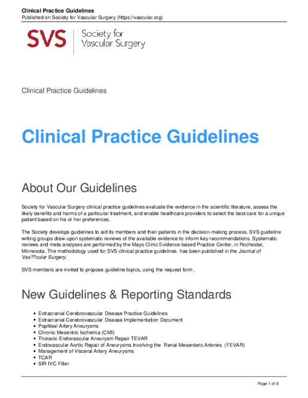 (PDF) The clinical practice guidelines