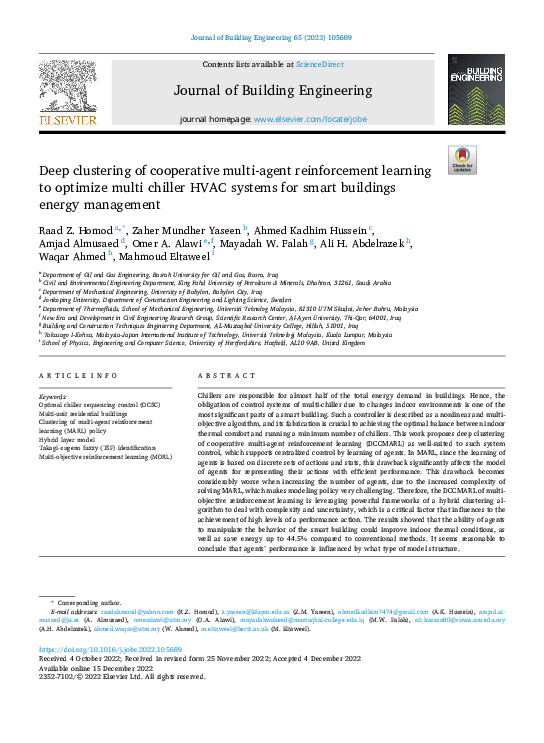 (PDF) Deep clustering of cooperative multi-agent reinforcement learning ...