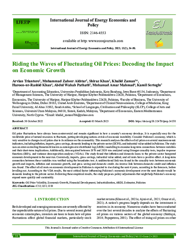 (PDF) Riding the Waves of Fluctuating Oil Prices: Decoding the Impact ...