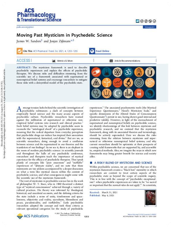 (PDF) Moving Past Mysticism in Psychedelic Science
