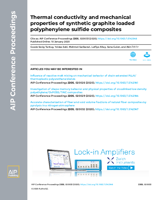 (PDF) Thermal conductivity and mechanical properties of synthetic ...