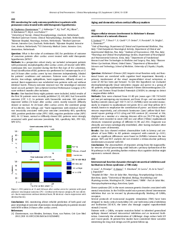 (PDF) O32: Magno-cellular streams involvement in Alzheimer’s disease ...