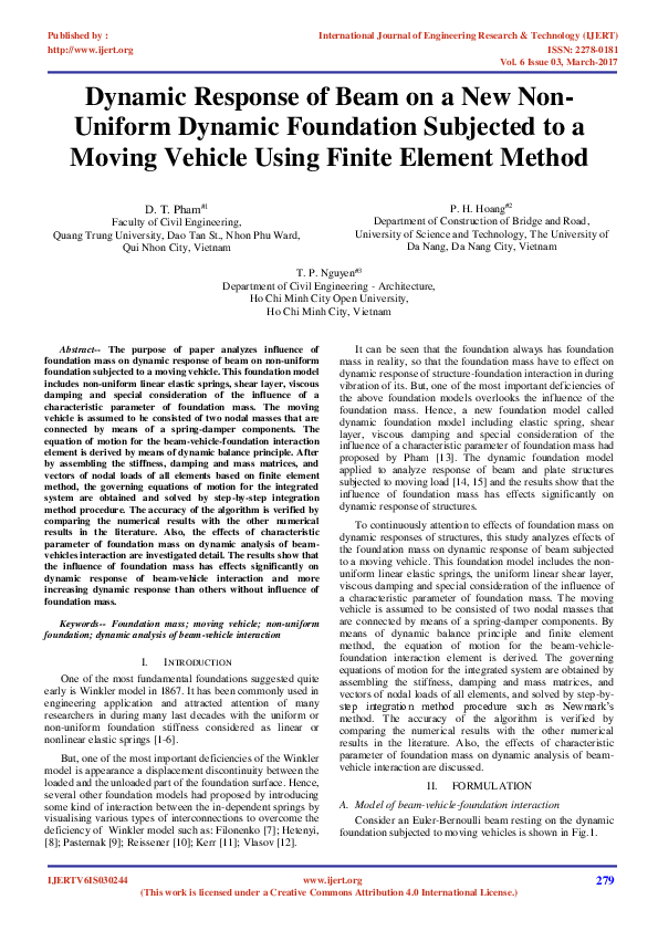 (PDF) Dynamic Response of Beam on a New Non-Uniform Dynamic Foundation ...