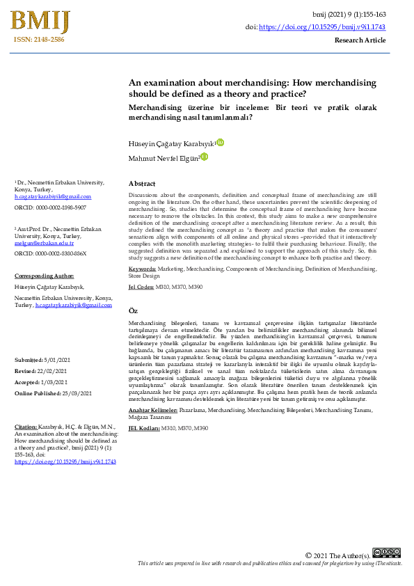 (PDF) An examination about merchandising: How merchandising should be ...