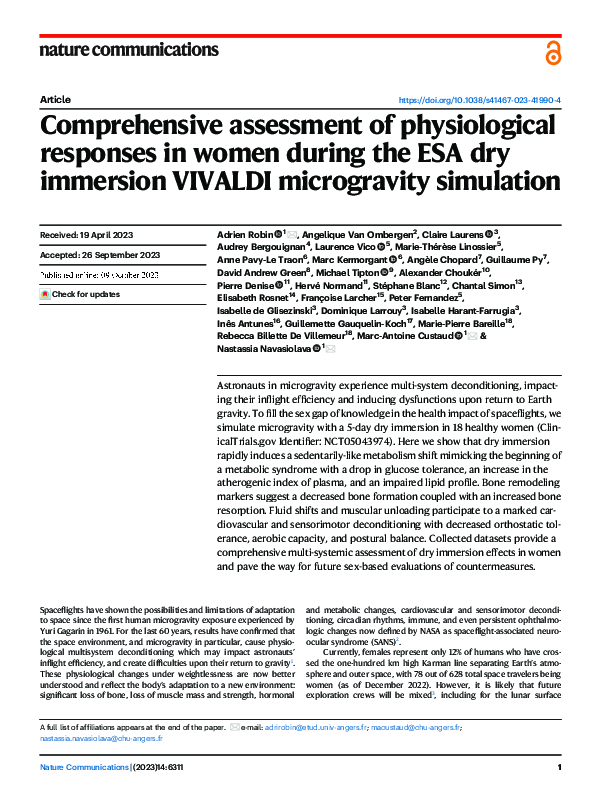 (PDF) Comprehensive assessment of physiological responses in women ...