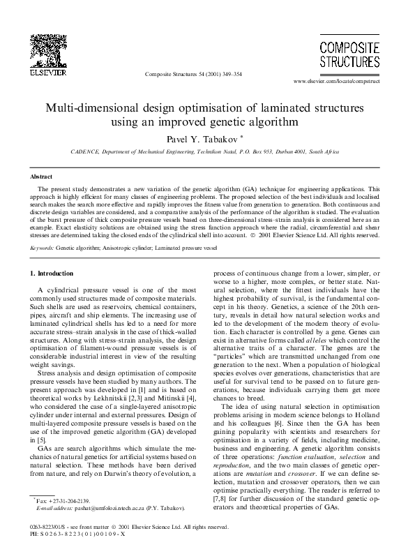 (PDF) Multi-dimensional design optimisation of laminated structures ...