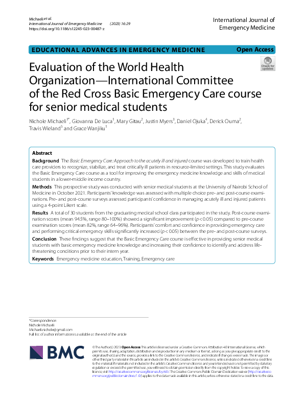 (PDF) Evaluation of the World Health Organization—International ...