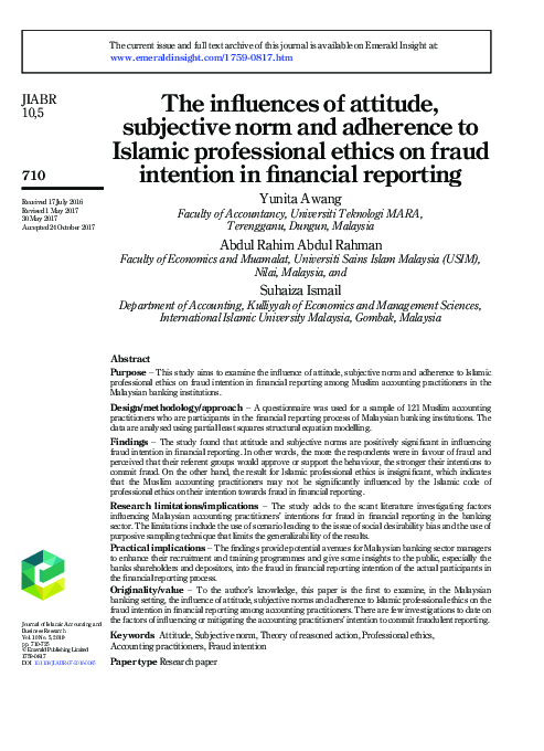 (PDF) The influences of attitude, subjective norm and adherence to ...