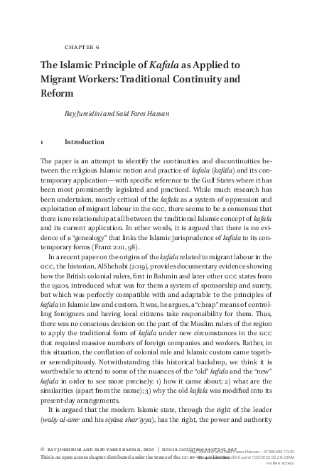(PDF) Keeping Migrant Workers in Check: The Kafala System in the Gulf