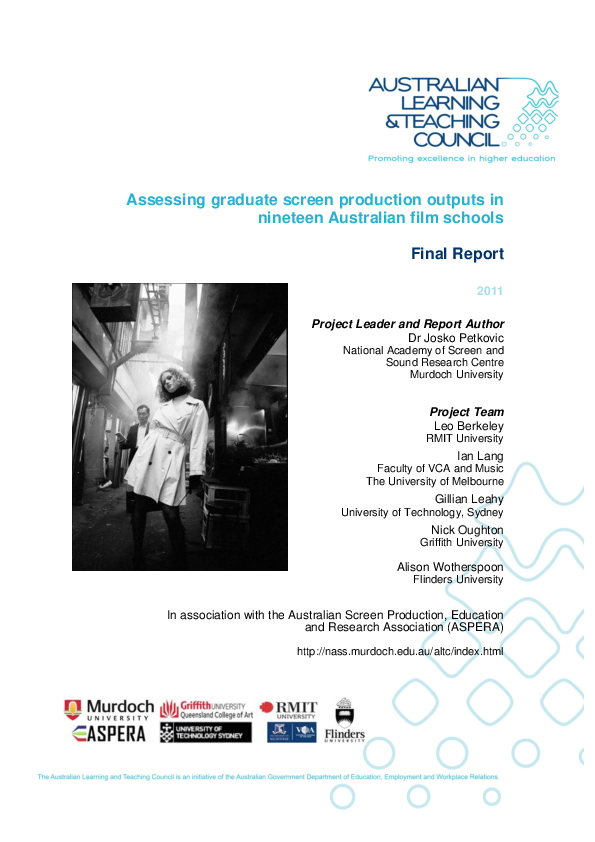 (PDF) Assessing graduate screen production outputs in nineteen ...
