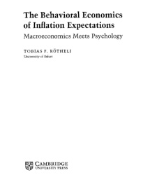 (PDF) The Behavioral Economics of Inflation Expectations
