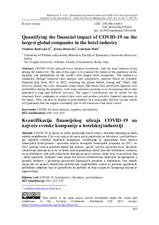 (PDF) Quantifying the financial impact of COVID-19 on the largest ...