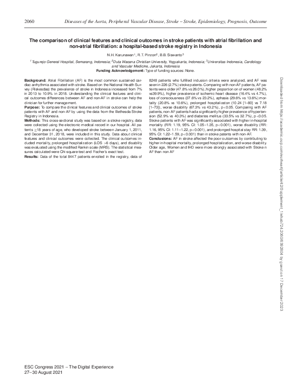 (PDF) The comparison of clinical features and clinical outcomes in ...