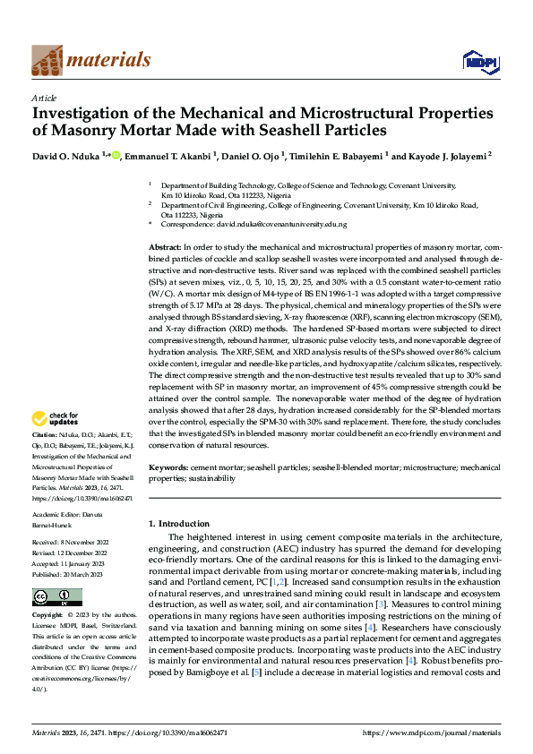 (PDF) Investigation of the Mechanical and Microstructural Properties of ...
