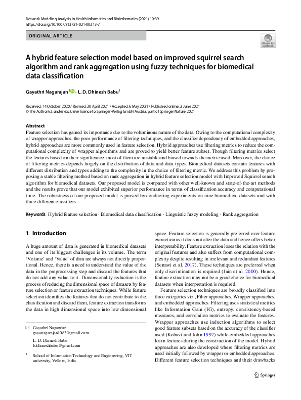 (PDF) A hybrid feature selection model based on improved squirrel ...