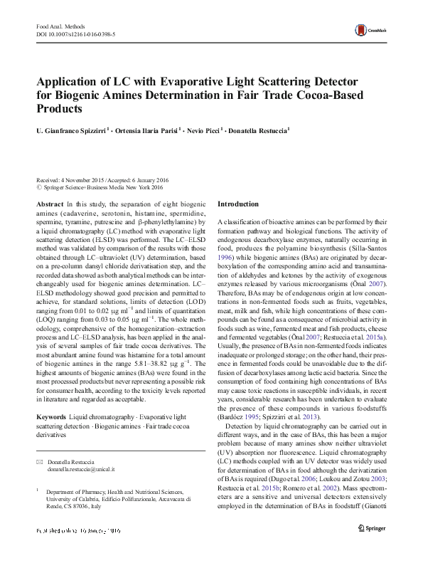 (PDF) Application of LC with Evaporative Light Scattering Detector for ...