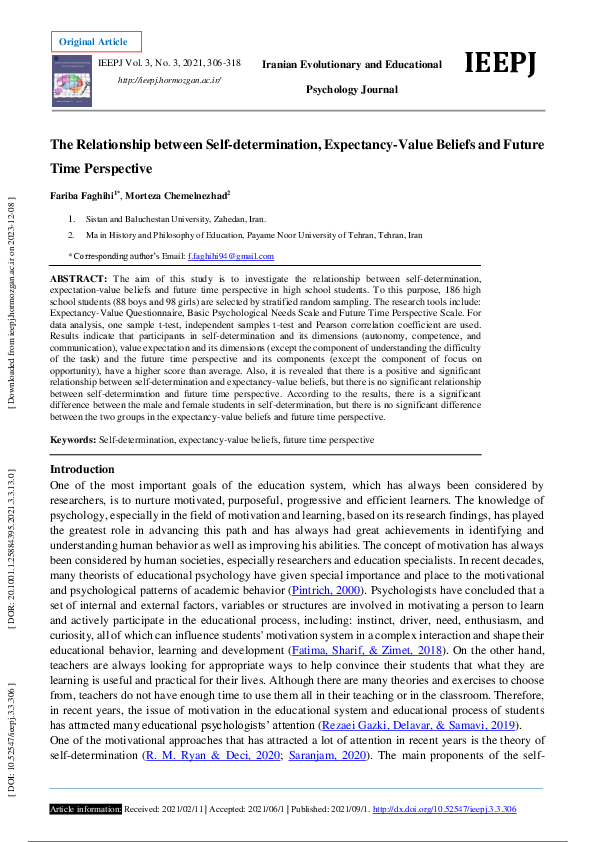 (PDF) A Correlational Study of the Relationship Between Self ...