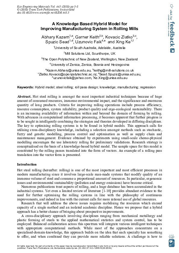(PDF) A Knowledge Based Hybrid Model for Improving Manufacturing System ...