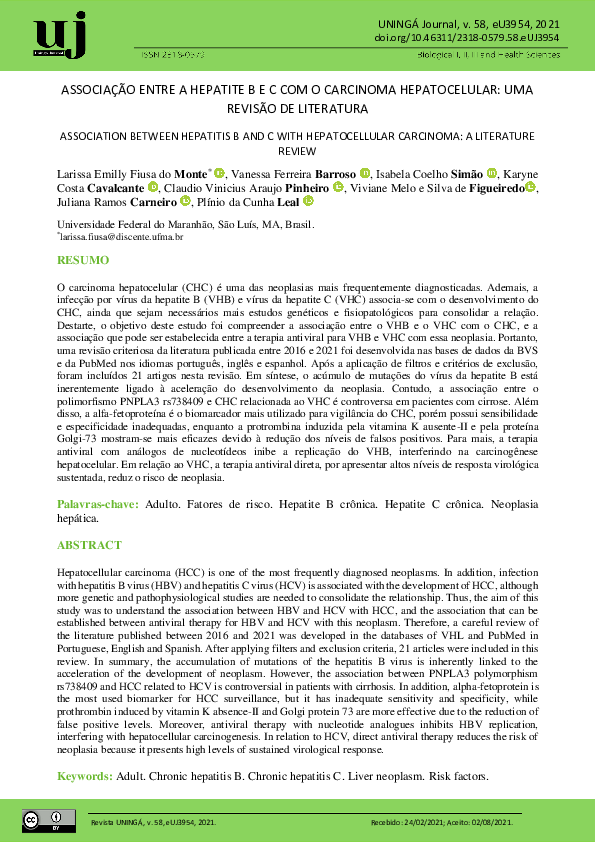 (PDF) Association Between Hepatitis B and C with Hepatocellular ...