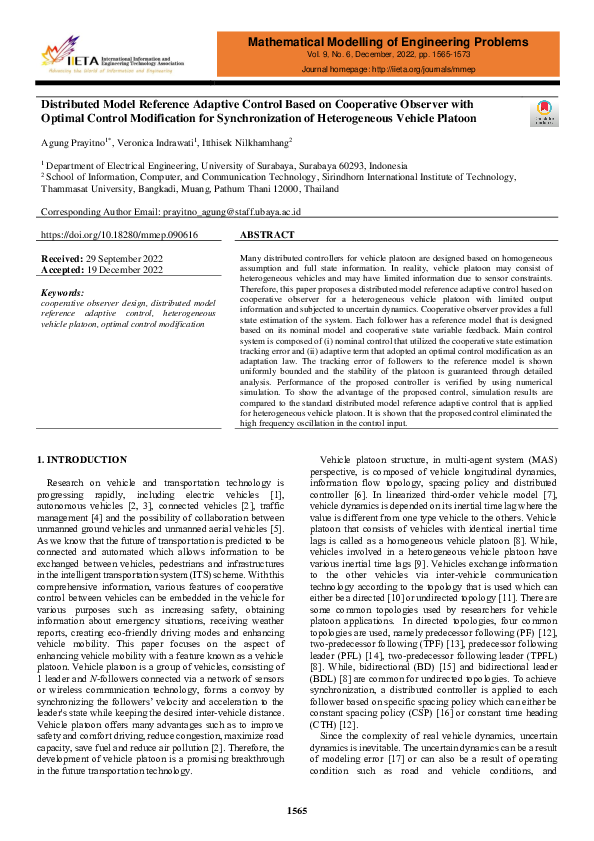 (PDF) Distributed Model Reference Adaptive Control Based on Cooperative ...