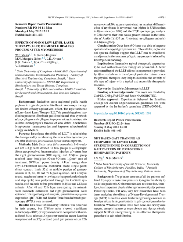 (PDF) NDT based gait training as compared to lower limb strengthening in correction of gait