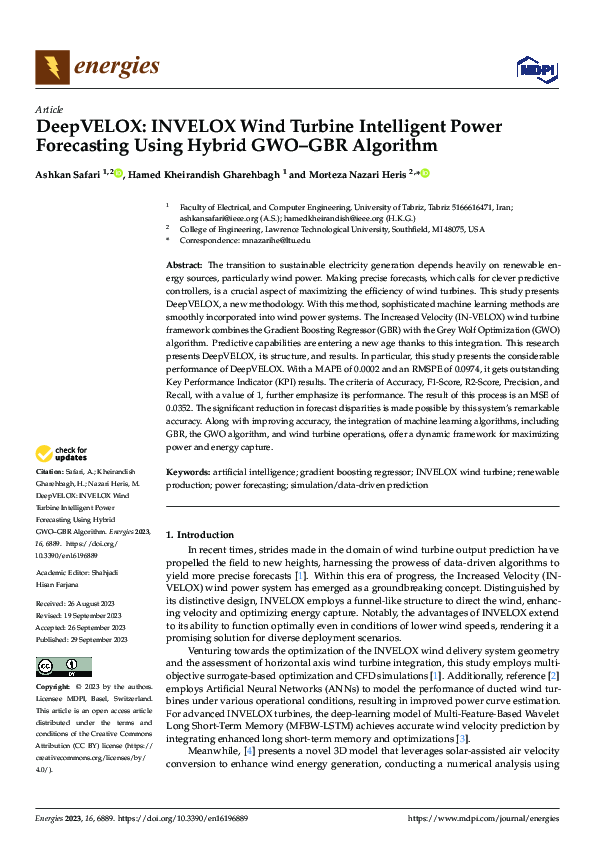 (PDF) DeepVELOX: INVELOX Wind Turbine Intelligent Power Forecasting ...