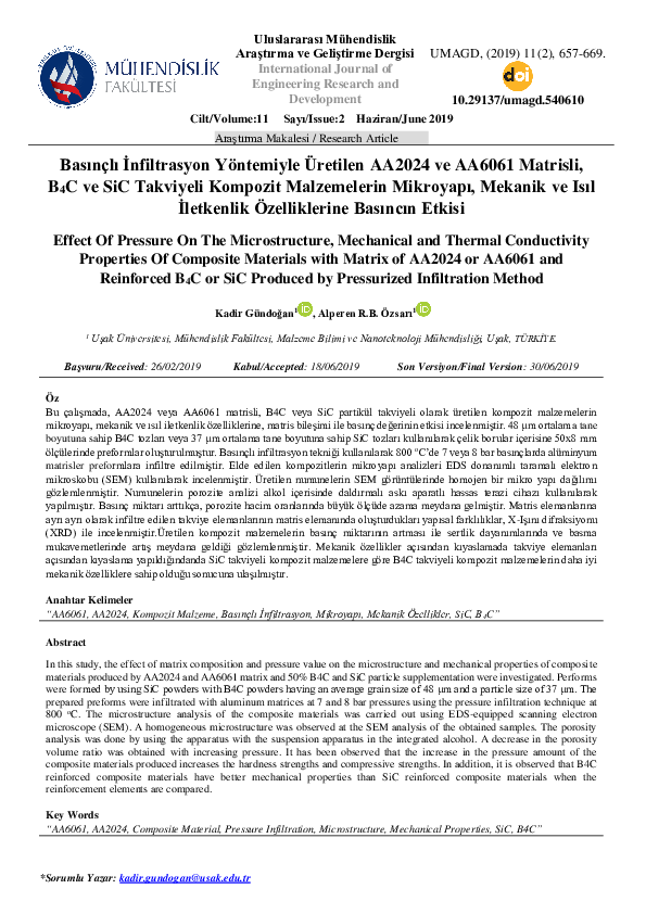 (PDF) Effect Of Pressure On The Microstructure, Mechanical and Thermal ...