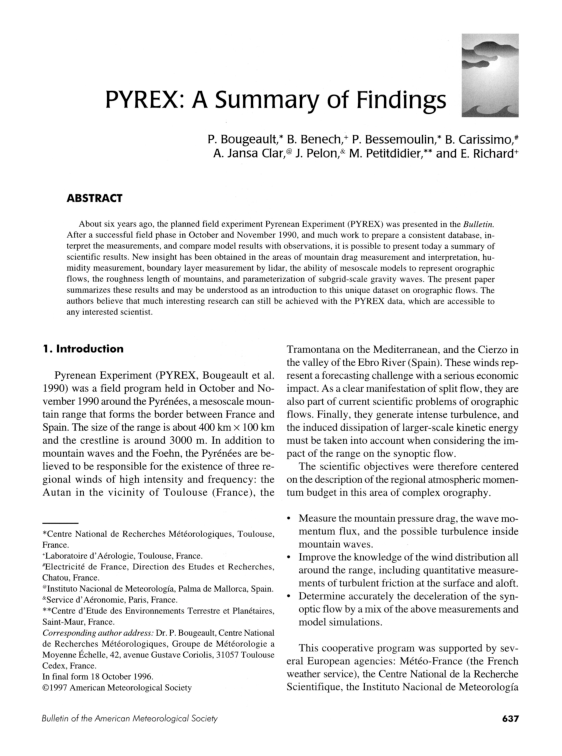 (PDF) PYREX: A Summary of Findings