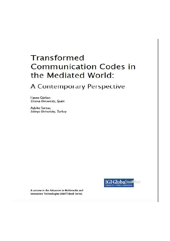 (PDF) Transformed Communication Codes in the Mediated World: A ...