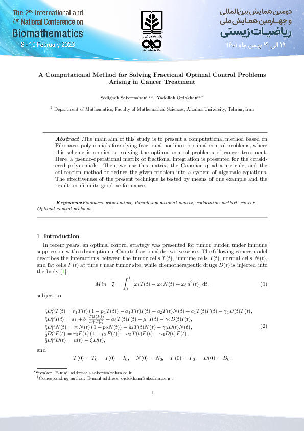 (PDF) A Computational Method for Solving Fractional Optimal Control ...