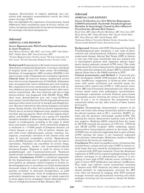 (PDF) Severe Virilization in a Girl With the Homozygous ...