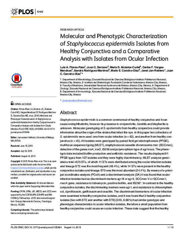 (PDF) Molecular and Phenotypic Characterization of Staphylococcus ...