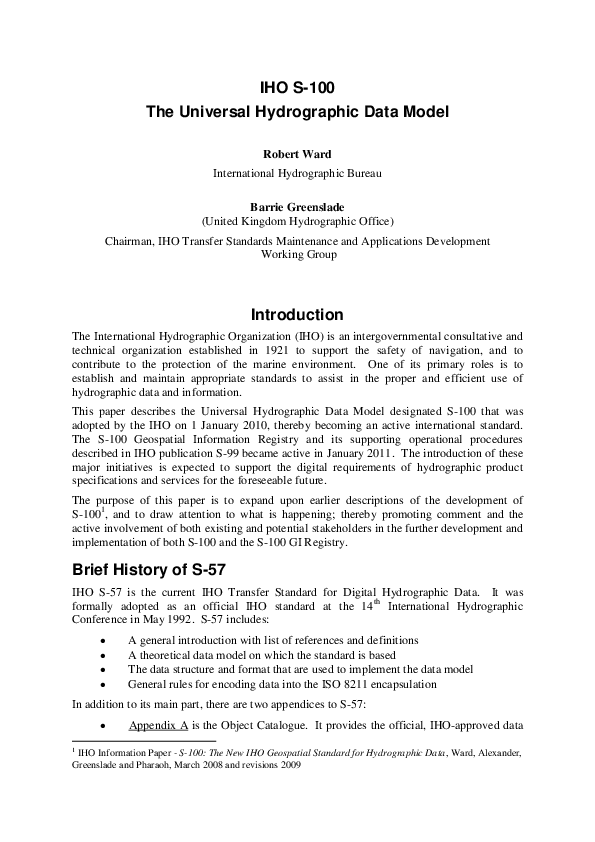 (PDF) Development of S-121 for Maritime Limits and Boundaries