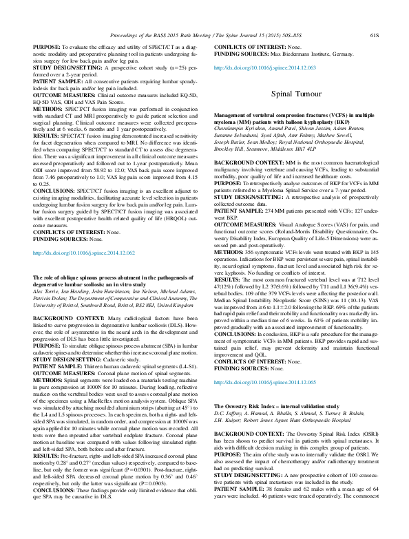 (PDF) Management of vertebral compression fractures (VCFS) in multiple ...