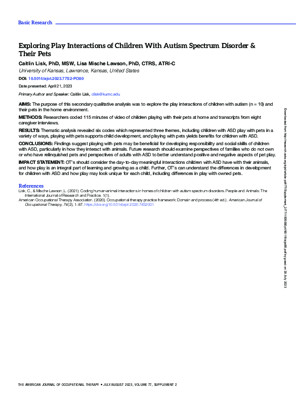 (PDF) Exploring Play Interactions of Children With Autism Spectrum ...