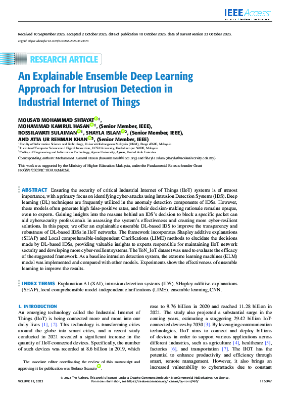 (PDF) An Explainable Ensemble Deep Learning Approach for Intrusion ...