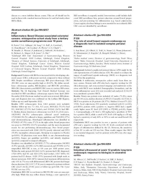 (PDF) P128 The role of small bowel capsule endoscopy as a diagnostic ...
