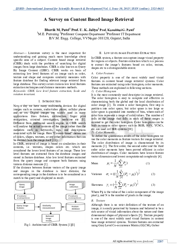 (PDF) A survey on content based image retrieval