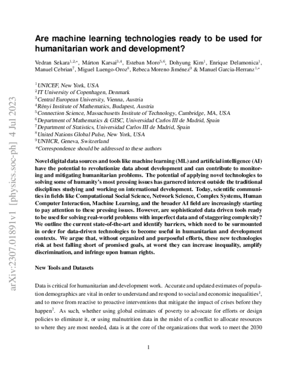 (PDF) Are machine learning technologies ready to be used for ...