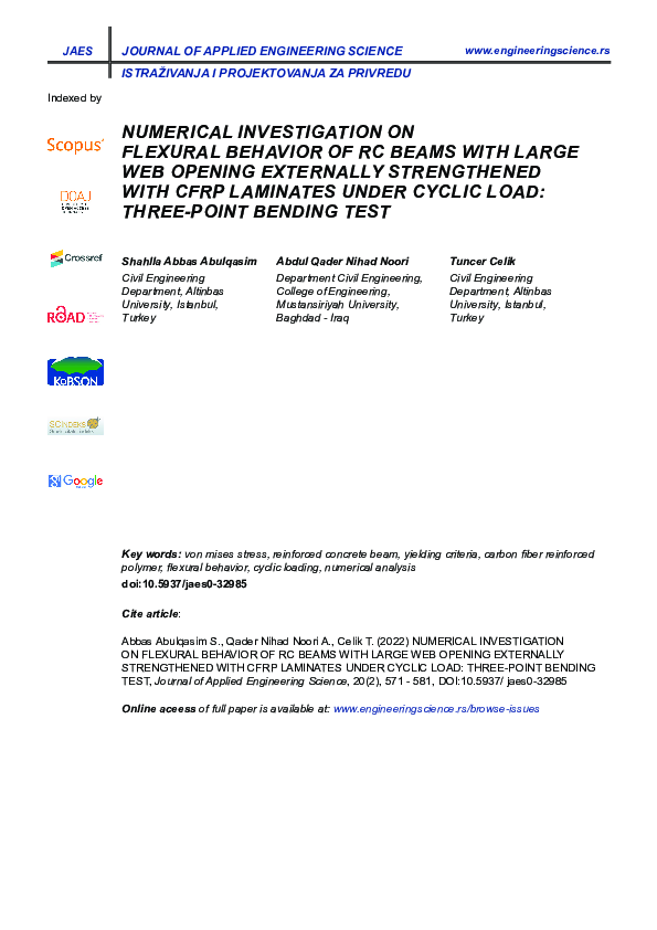 (PDF) Numerical investigation on flexural behavior of RC beams with ...