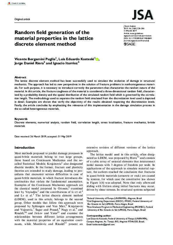 (PDF) Random field generation of the material properties in the lattice ...
