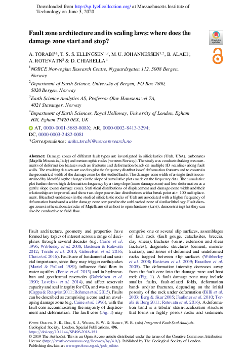 (PDF) Fault zone architecture and its scaling laws: where does the ...