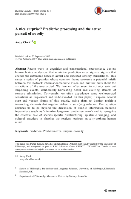 (PDF) Phenomenology and the Cognitive Sciences