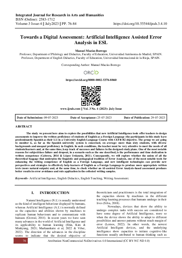 (PDF) Towards a Digital Assessment: Artificial Intelligence Assisted ...