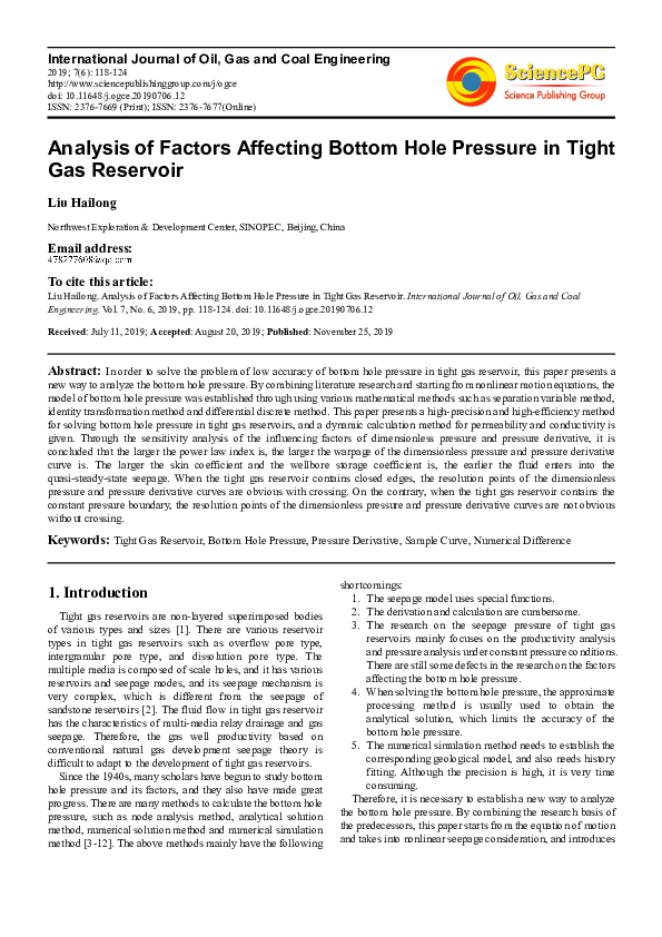 (PDF) Factors Affecting Tight Gas Reservoir Properties in Deep Laying ...