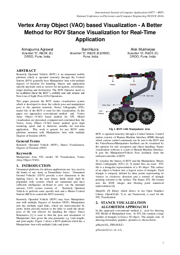 (PDF) Vertex Array Object (VAO) based Visualization - A Better Method ...