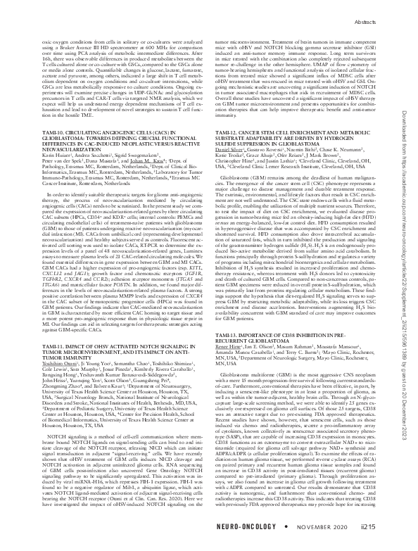 (PDF) TAMI-11. IMPACT OF oHSV ACTIVATED NOTCH SIGNALING IN TUMOR ...