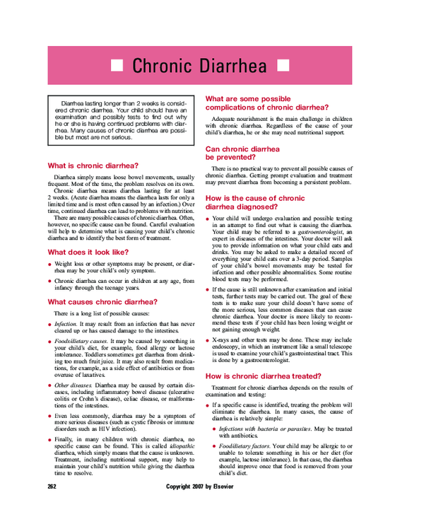 (PDF) Chronic diarrhea