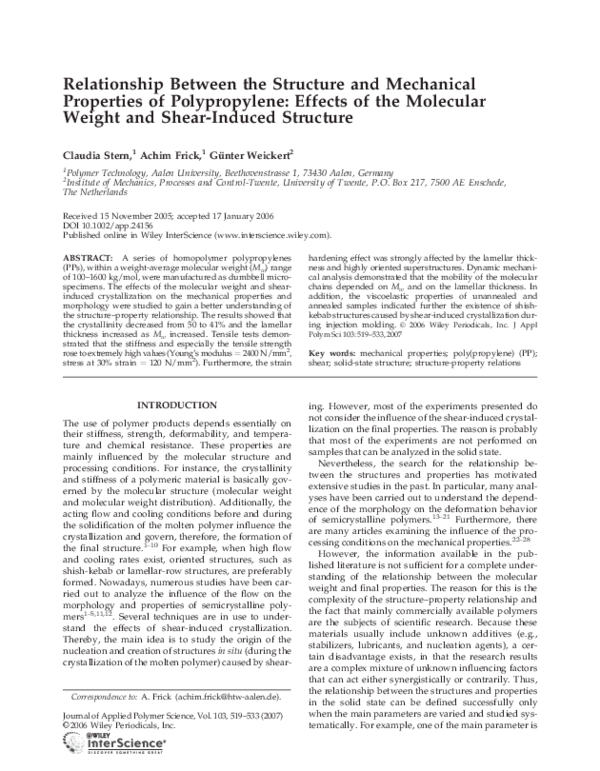(PDF) Relationship between structure and mechanical properties in hard ...